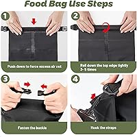 Vista 6 de Sistema de colgar bolsas de comida para osos, kit ultraligero para bolsas de oso de campamento que incluye bolsa de oso impermeable de 10 L, sistema