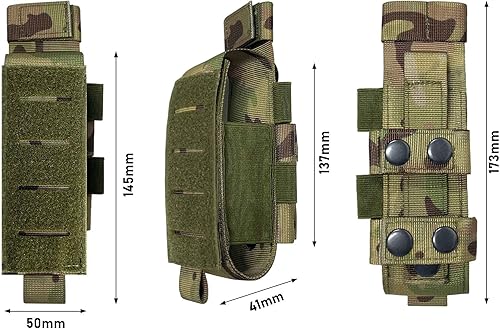 Miniatura 8 de Bolsa de torniquete Molle 1000D de corte láser de 2 piezas, funda táctica médica para torniquete