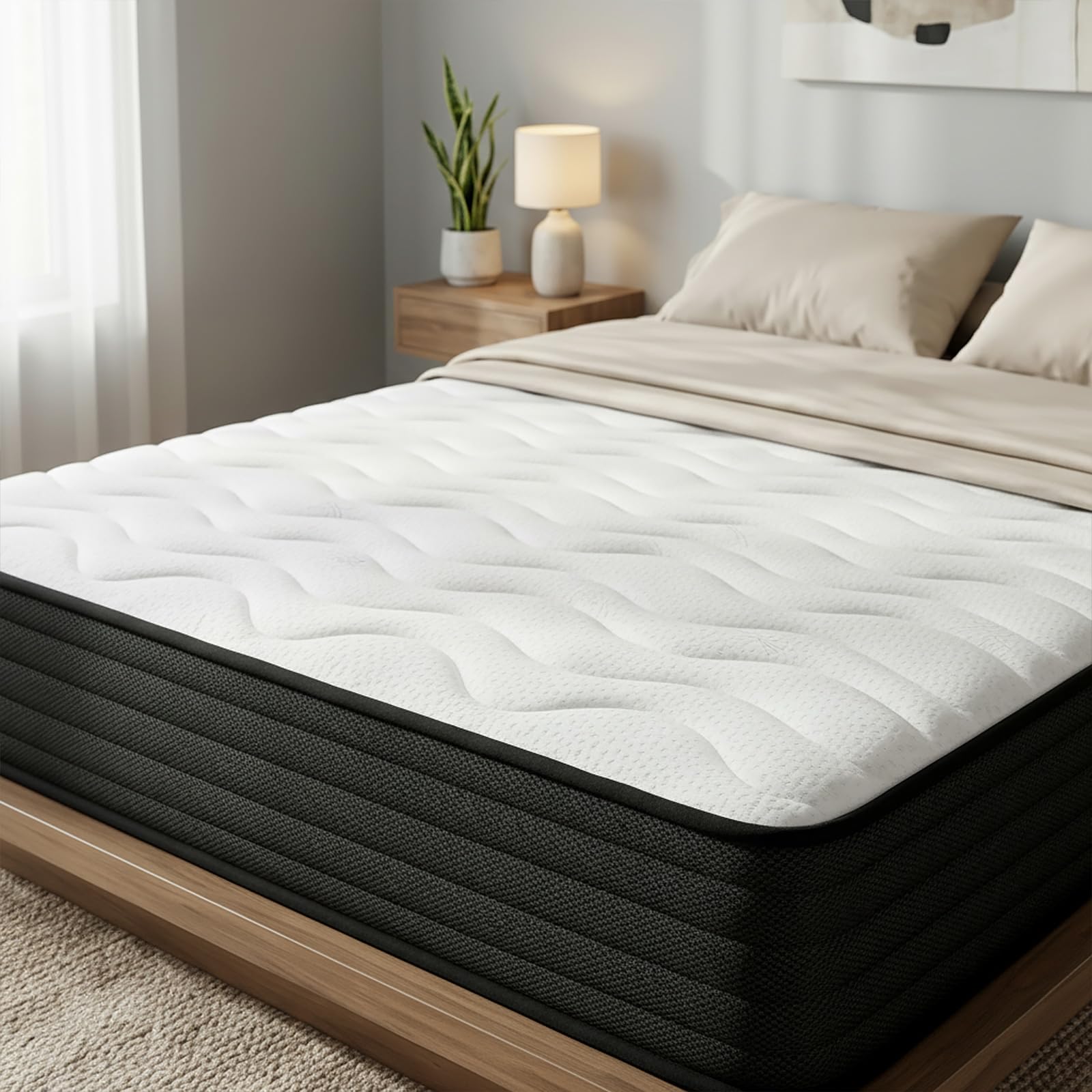 amuéblate online - Complete bed with Venus Reversible Mattress Basic