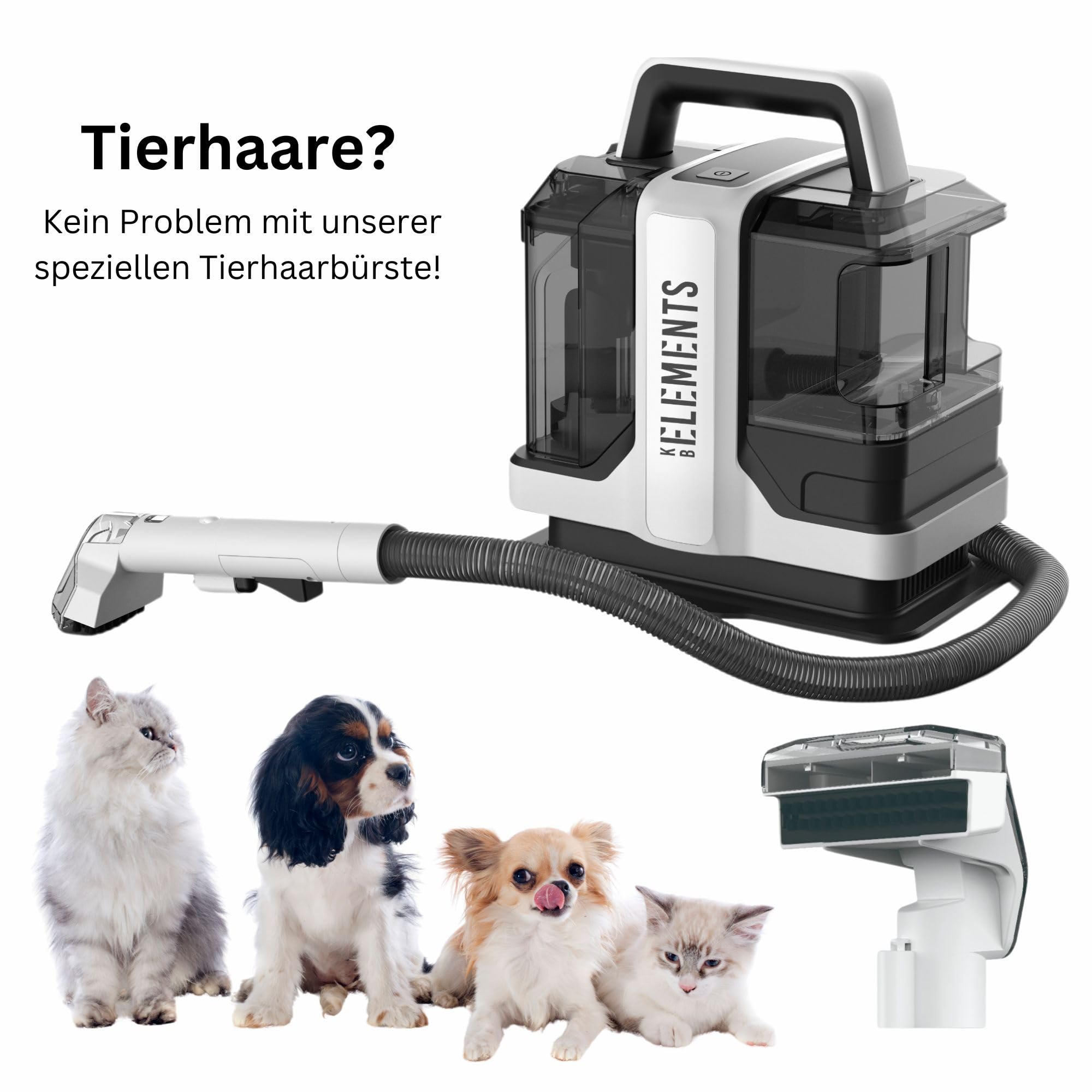 Polsterreiniger gerät - Waschsauger, Teppichreiniger, Sofa Reiniger gerät, Fleckenreiniger, Fensterreiniger, 750 Watt, für Autos, Tiere, Sofas, Teppiche, Fenster, Polstermöbel