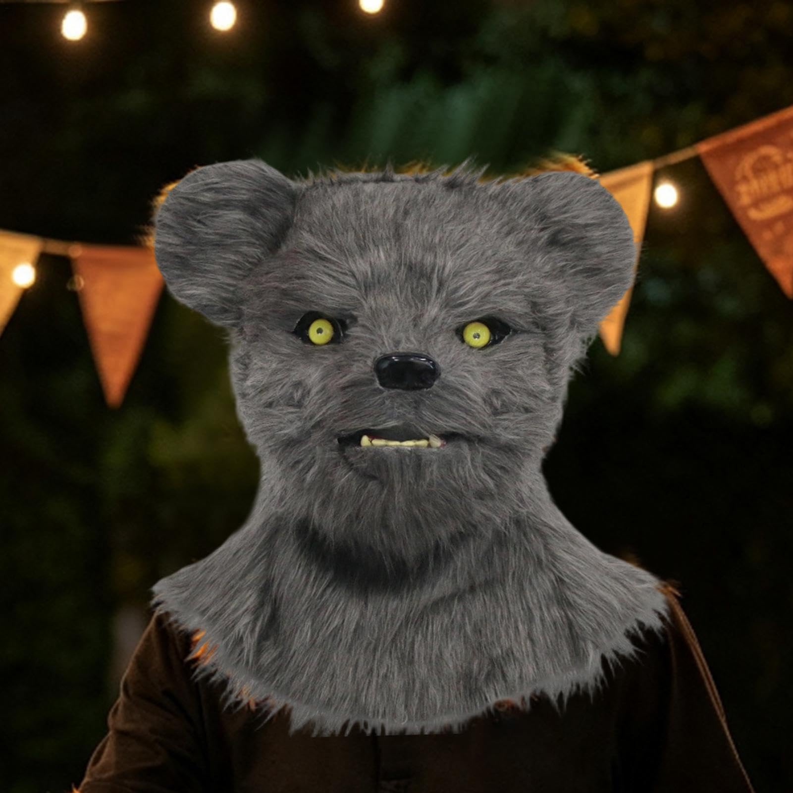 Maschera Stravagante Costume Realistico In Peluche Traspirante A Forma Di