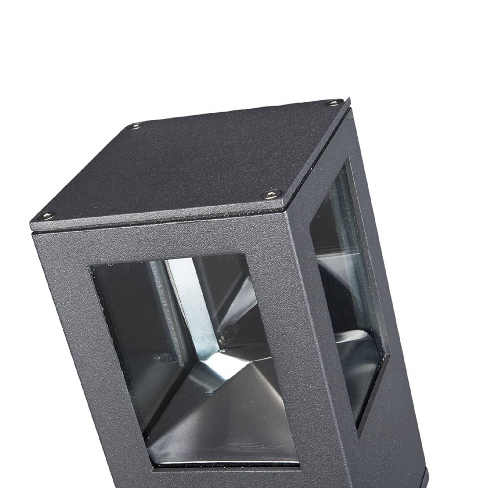 Lucande Lampada LED Da Esterno – Paletto Nero In Alluminio (H 60 Cm) Con Lampadina Inclusa – IP54