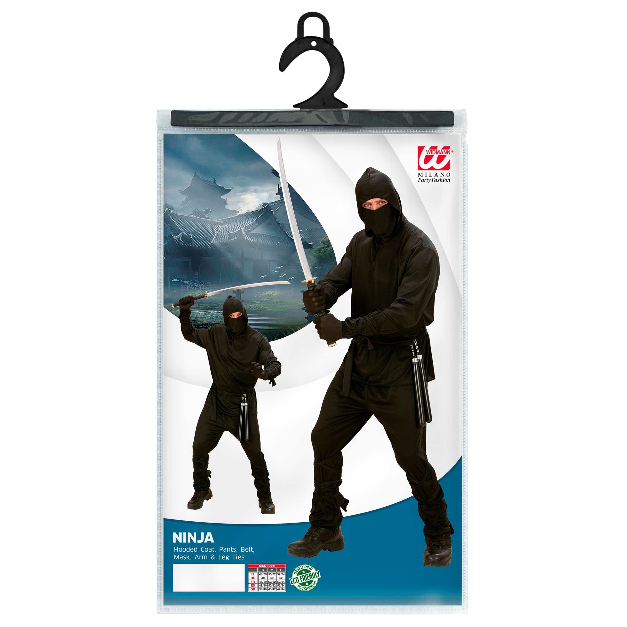 W WIDMANN MILANO Party Fashion - Kostüm Ninja, Samurai, Warrior