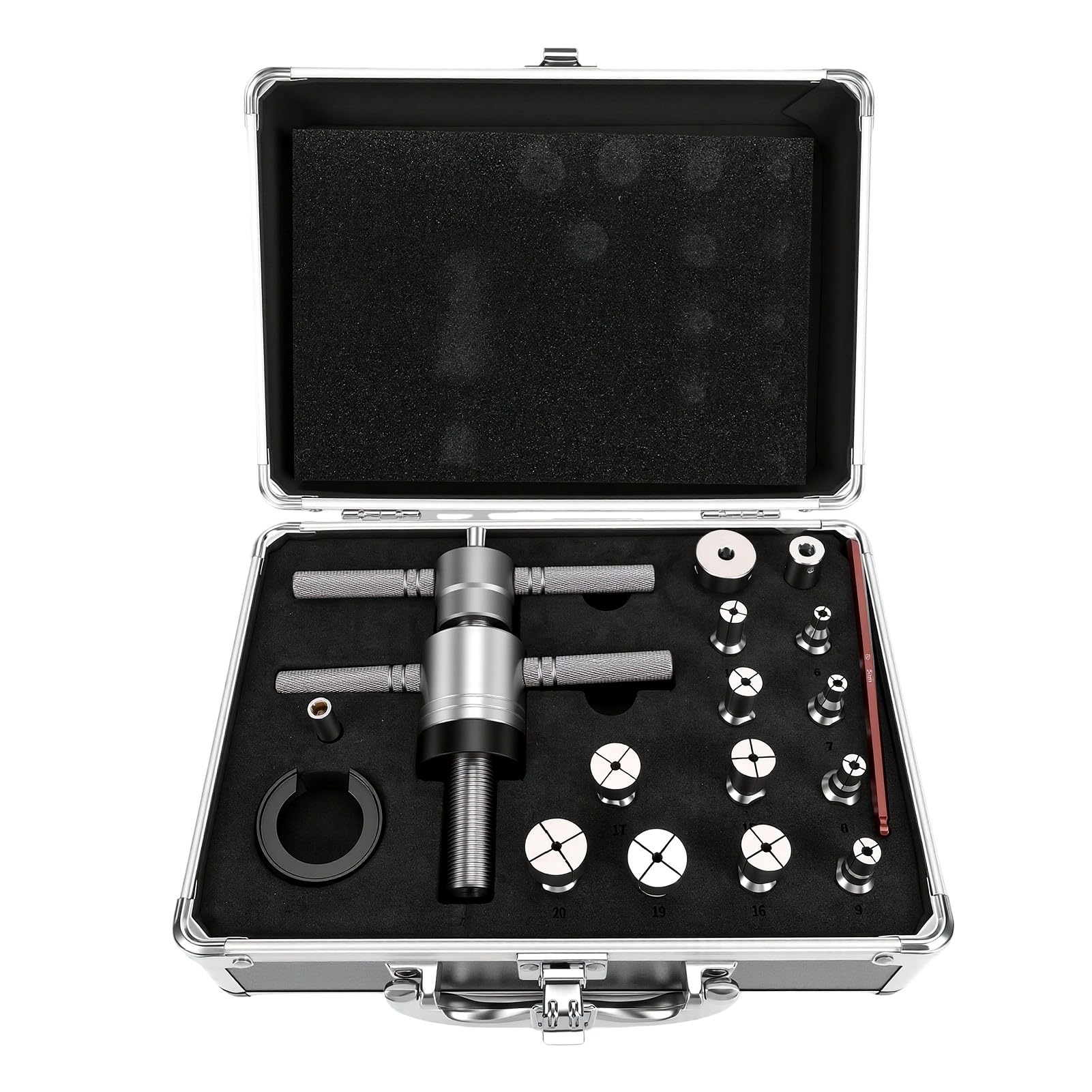 banapoy Herramienta de Extracción de Cojinetes de Buje de Bicicleta, Extractor Cojinetes Pinza Expansible, para Reparación Interiores 6 a 20 Mm y Exteriores de 14 a 39 Mm