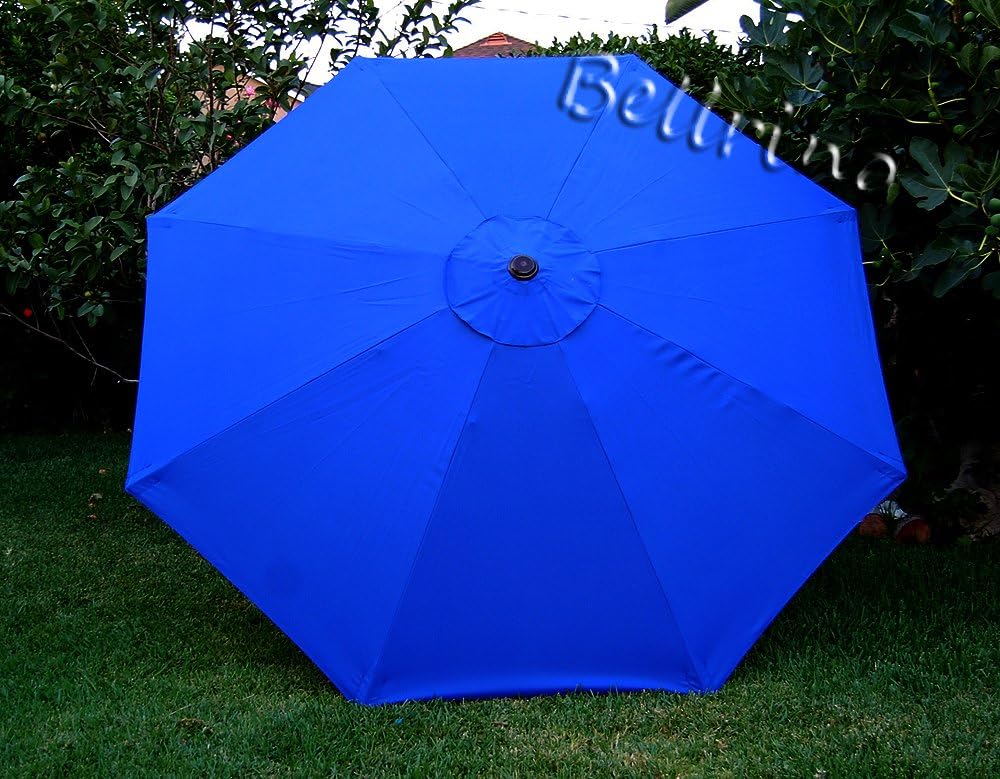 BELLRINO Replacement Royal Blue Umbrella Canopy for 10 ft 8 Ribs