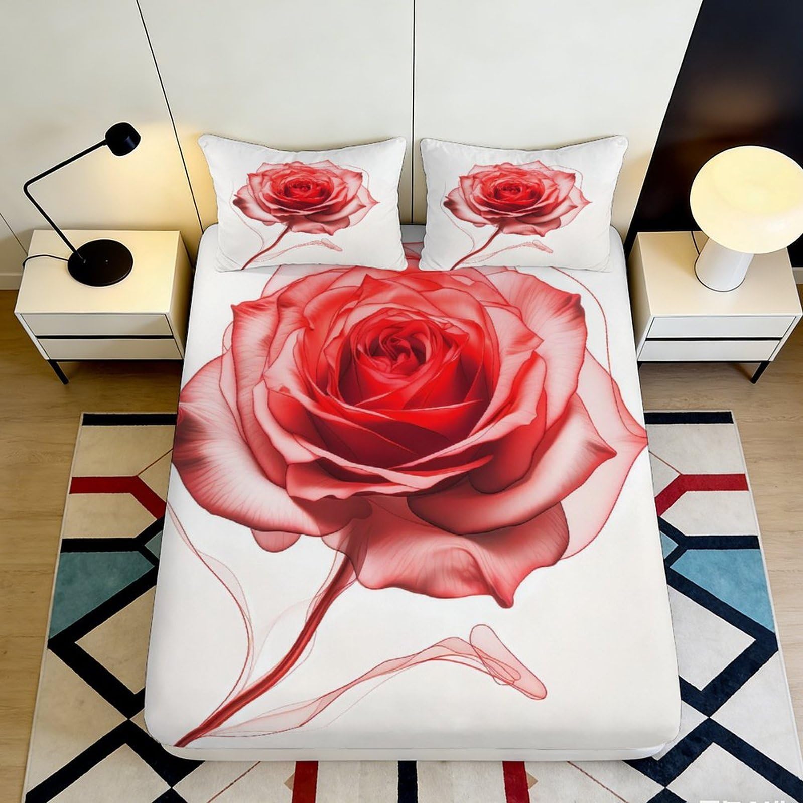 3D Printed Galaxy Fitted Sheet Microfiber Non-Slip Deep Pocket Bedroom Bedding Space Mattress Fitted Cover Washable 180x200x25cm