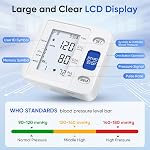 WRIST DIGITAL BLOOD PRESSURE MONITOR MACHINE BP CUFF FOR HOME USE (White)