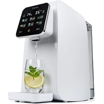 G21 Osmo Osmosis System Drinking Water 3L 11 Pure to Wastewater Ratio Reverse Osmosis System with Hot Water Function in 6 Temperature Levels 25-95 C Water Quality Display & Child Lock White