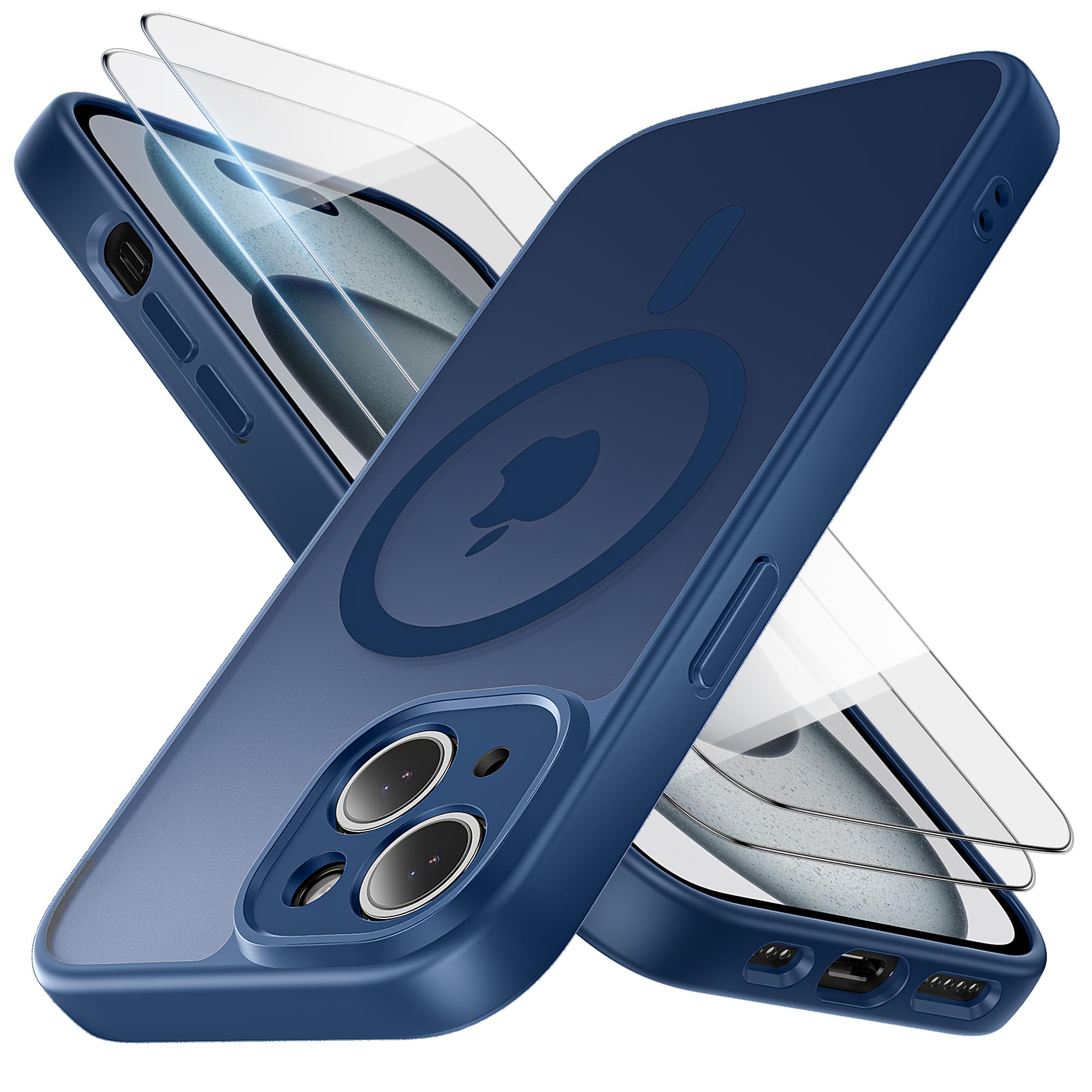 Amazon.co.jp: Bruzaio iPhone 15 用 ケース レンズ全体をカバー