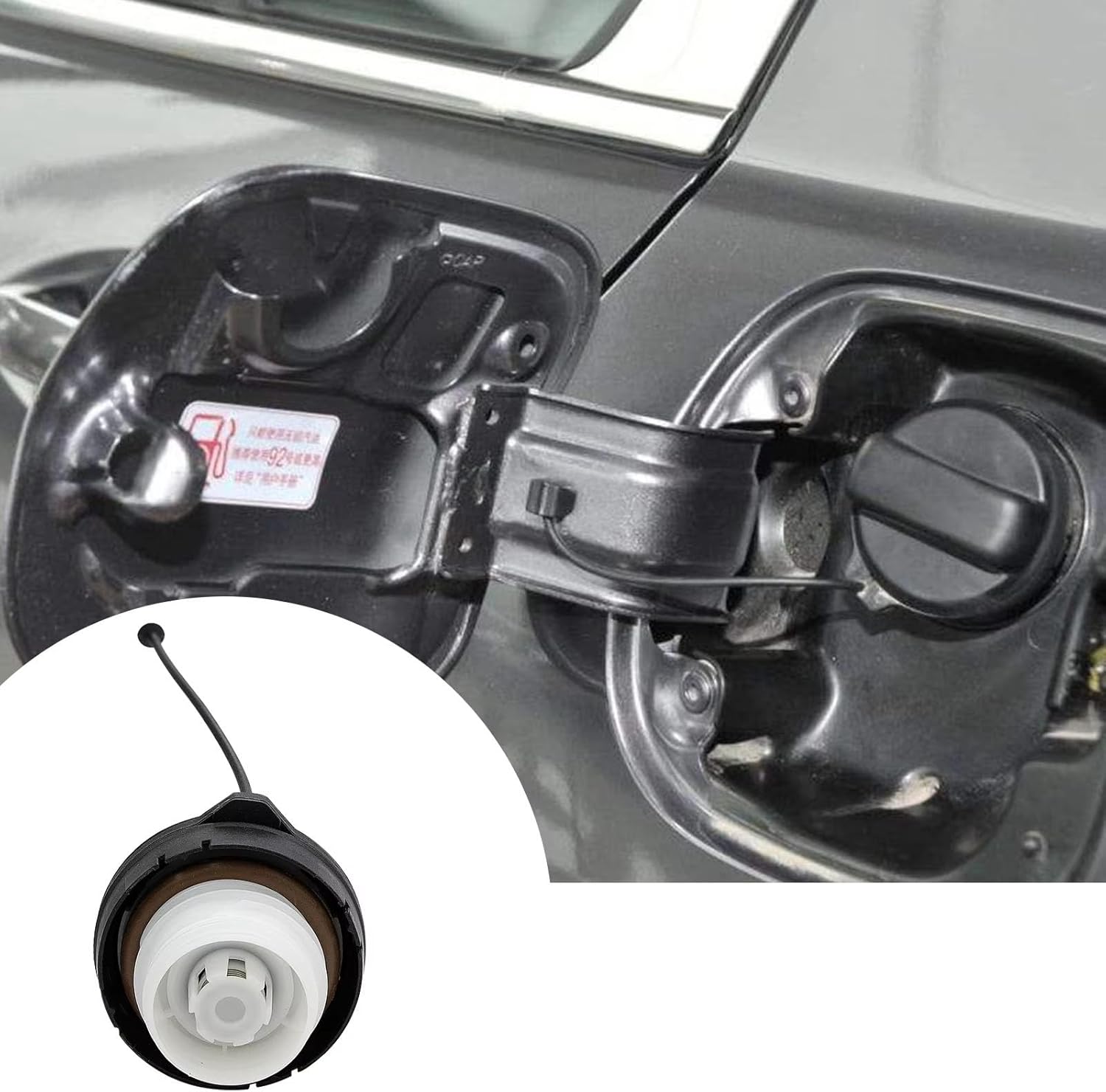 Car Oil Filler Caps for Civic 2006-2015 for Accord 2008-2017 for CR-V 2007-2014 Car Fuel Tank Gas Cap Cover 17670-T3W-A01 17670TR0A11 Fuel Cap Cable