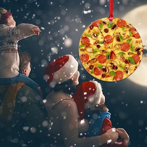 Miniatura 31 de Adorno de Navidad mexicano de tortilla de maíz acrílico adornos para decoraciones de Navidad, divertidos y deliciosos adornos de decoración de árbol