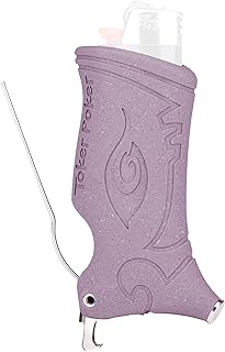 Toker Poker Bottle Opener - Plum, Lighter Case Multi Tool for Camping and Other