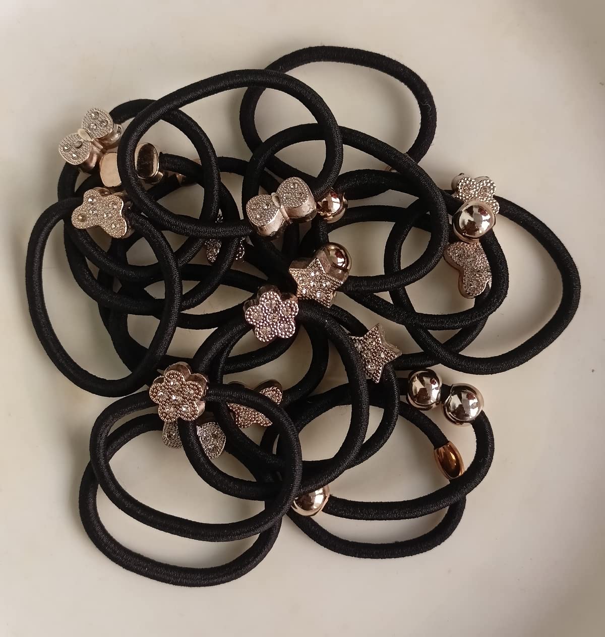 Kavya Craft Present 30pcs Crystal Stone Hair Accessories Black Colour Elastic Hair Rubber Bands Lovely Girls Hair Ropes Ponytail Holder for Girls & Women (B0BRGHFH2Q) Amazon Price History, Amazon Price Tracker