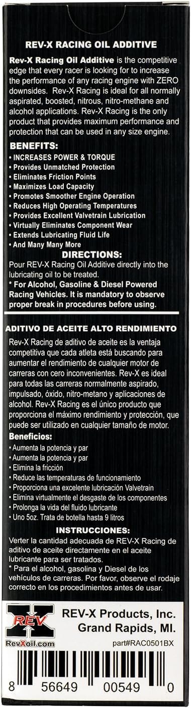 REV-X Racing Engine Oil Treatment - 5 fl. oz.