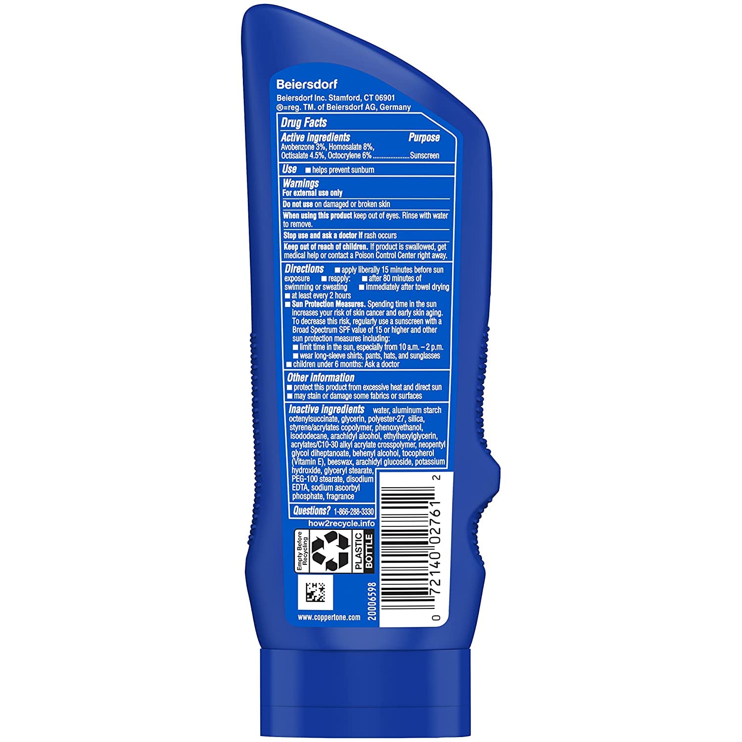 Coppertone SPORT Lotion solaire à large spectre SPF 30 (7 Fluide Ounce) (L'emballage peut varier)