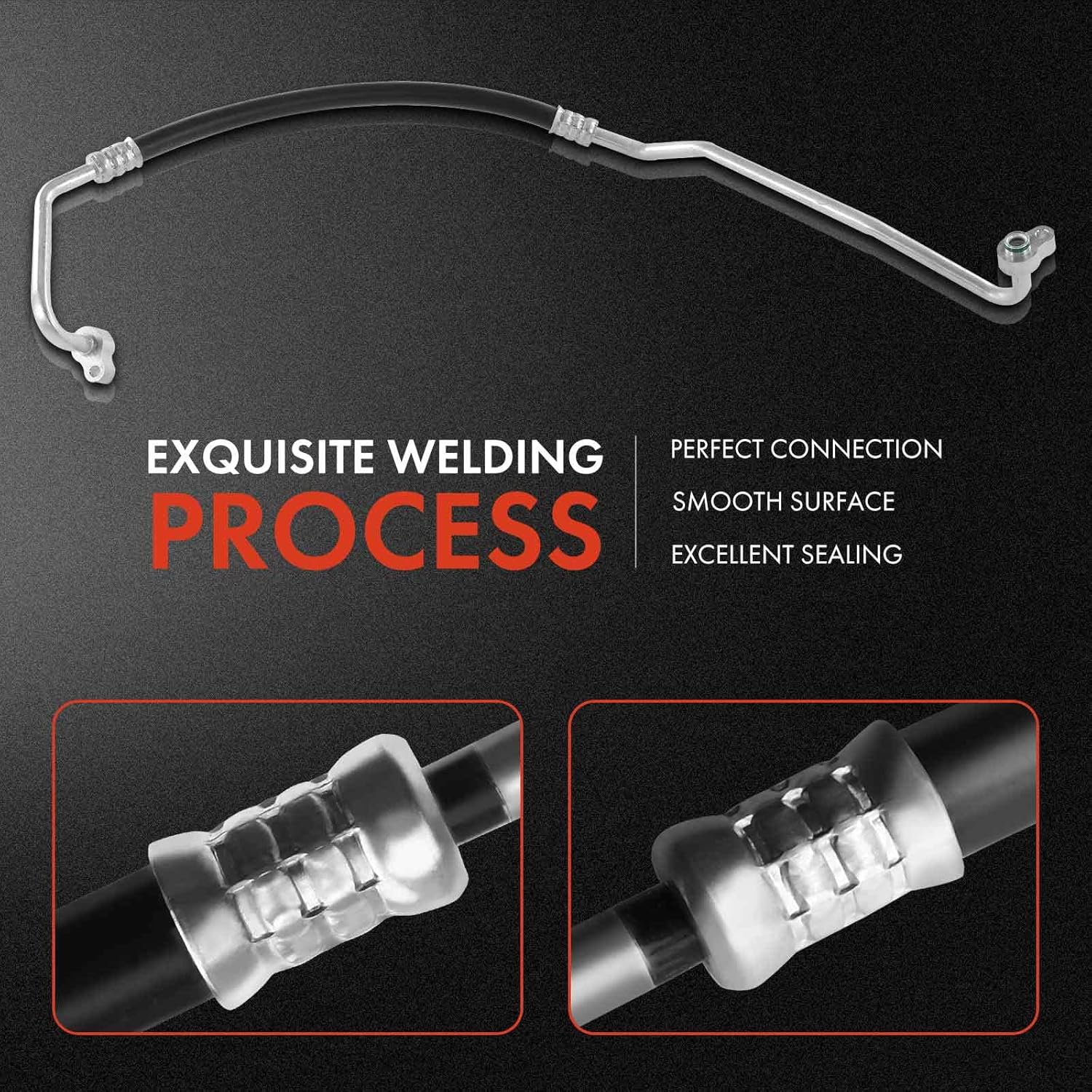 A-Premium A/C Discharge Line Hose Assembly Compatible with Lexus RX350 2016-2021, RX350L 2018-2021, Compressor to Condenser