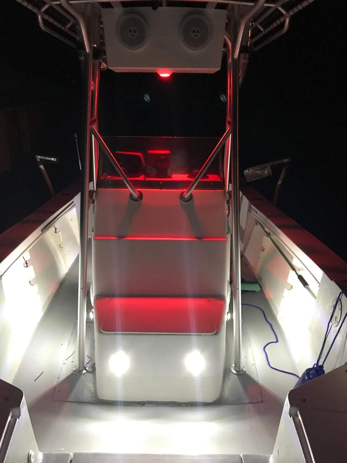 Boaton Boat LED Night Fishing Lights, Courtesy Lights, Deck Lights, Marine Boat Led Lights, Boat Interior Lights, Yacht Lights for Pontoon Boat, Bass Boat, Yacht (White) : Sports & Outdoors