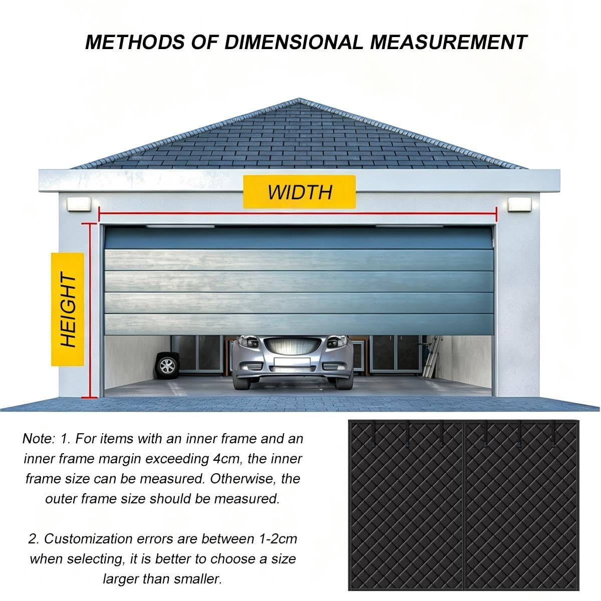 Kit Isolante per Porta Garage Invernale, Tenda Magnetica Termica