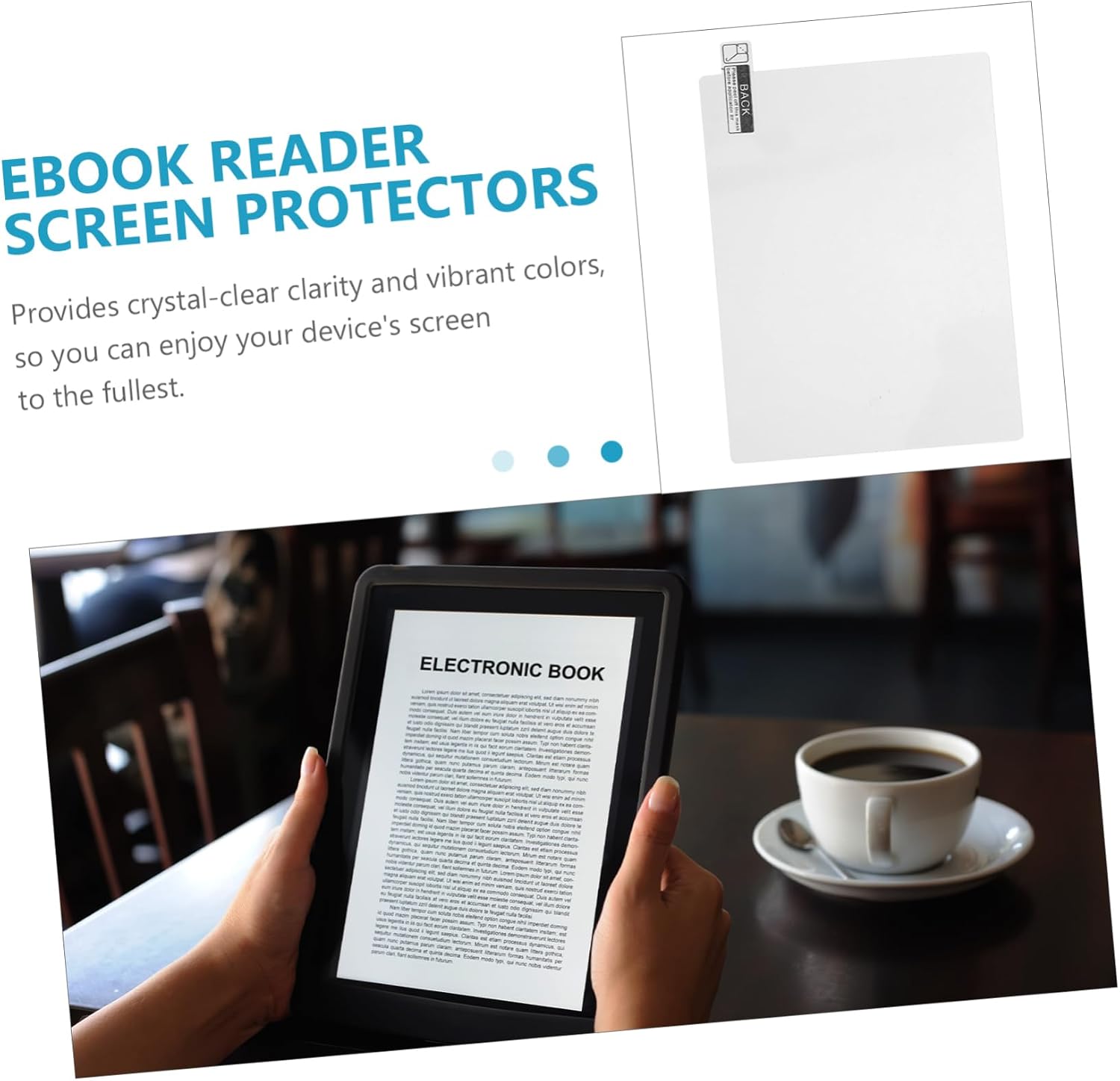 DOITOOL 2pcs Matte Screen Protector for Gen Fingerprint Curved Design Easy to Install Bubble Full-screen Film for Ebook Readers