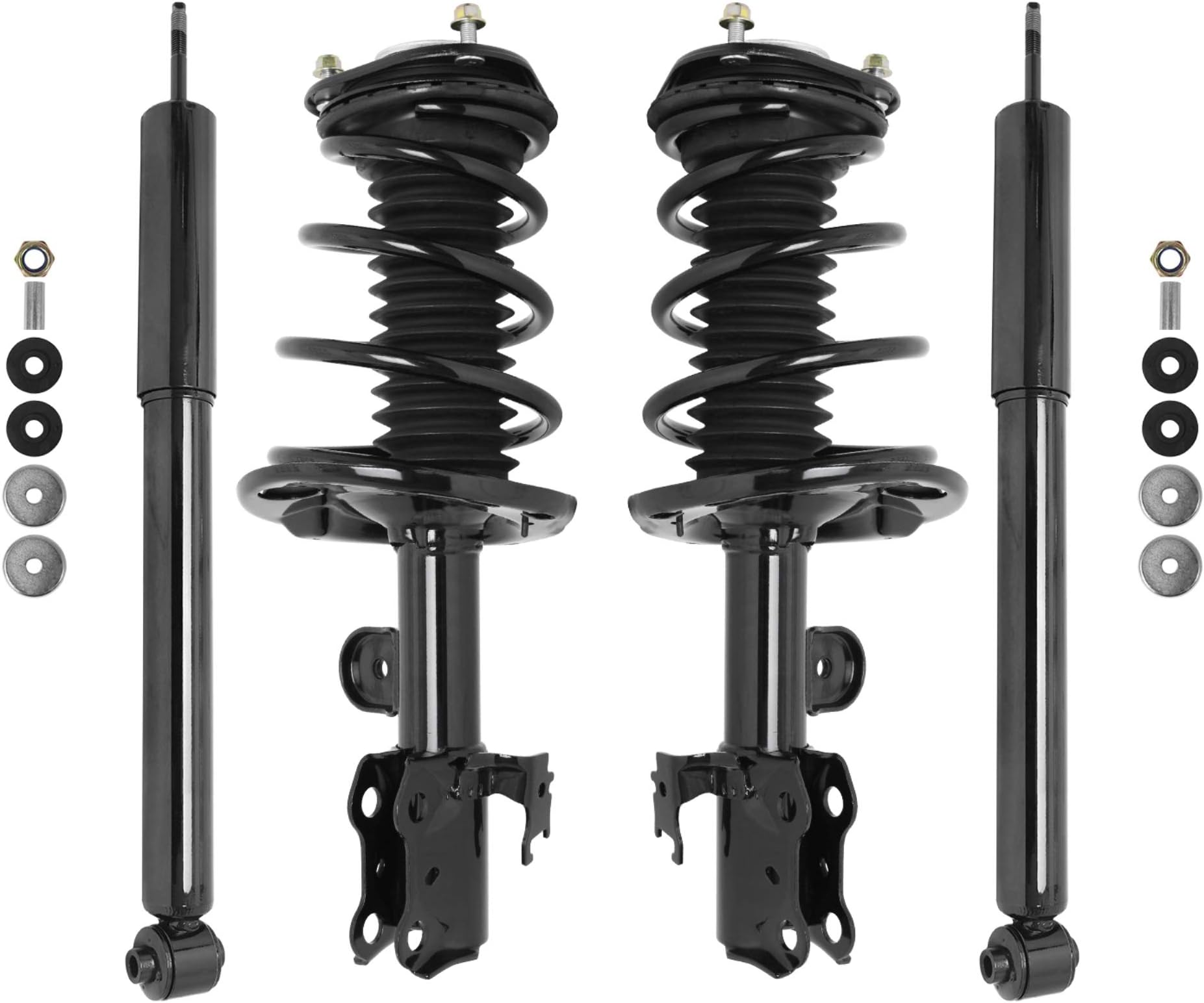 Unity Automotive 4-11803-259050-001 Front and Rear Replacement Complete Strut Assembly Shock Kit Fits 2011-2016 Scion TC