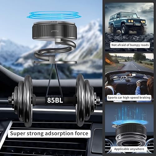 Miniatura 4 de Soporte de teléfono para automóvil, soporte magnético de vacío ajustable de 360 para automóvil, soporte de teléfono plegable con ventosa, soporte de