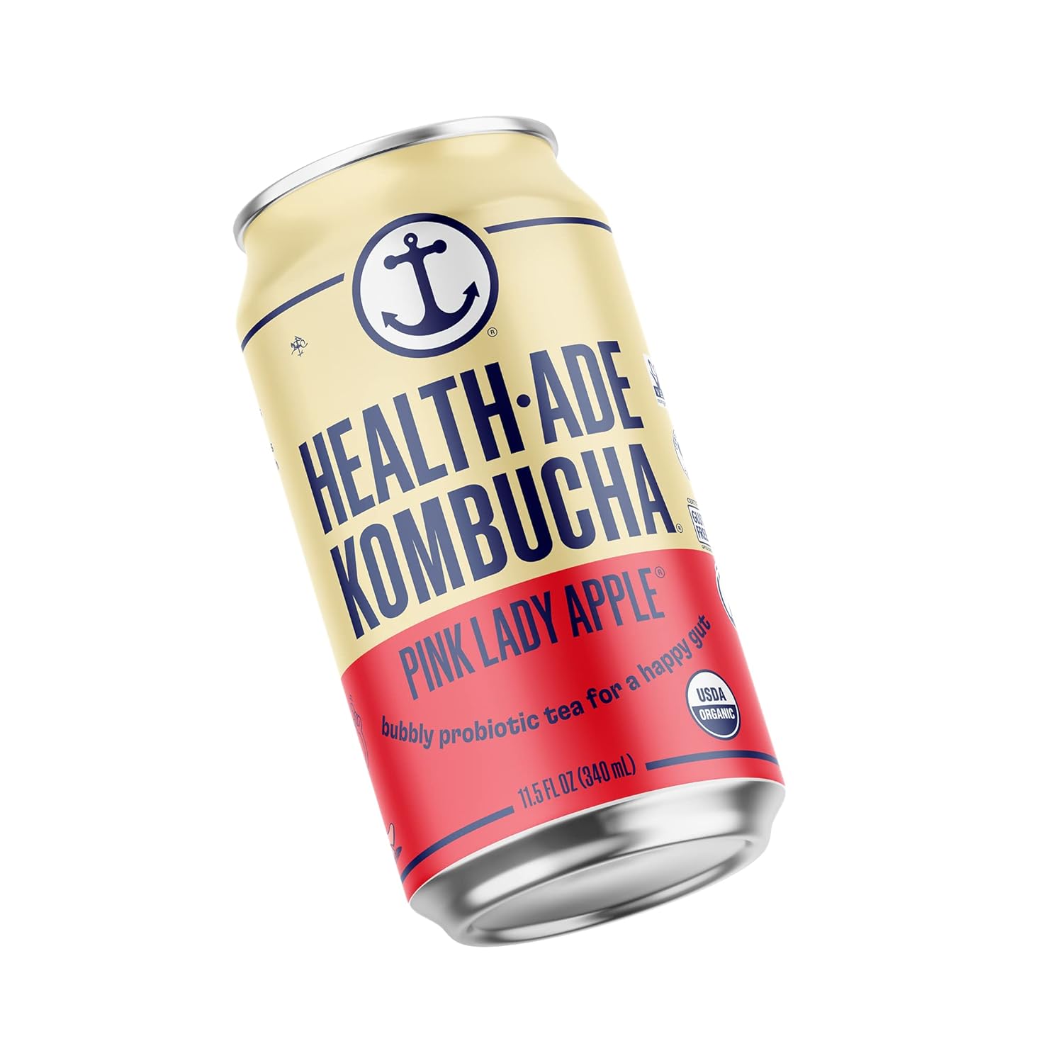 HealthAde Té Kombucha enlatado bebida orgánica, té fermentado con