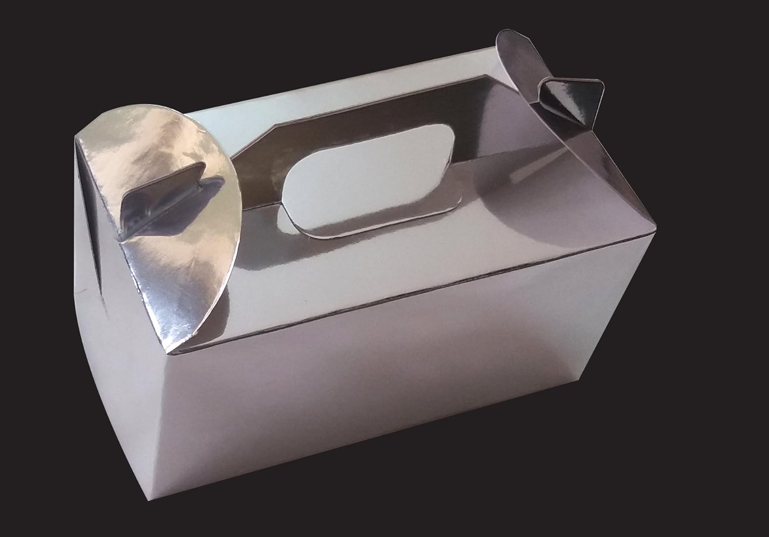 2 LADDU 250 GRAMS SILVER COLORED FOLDING BOX OF SIZE 5.5x3x3 INCHES ...