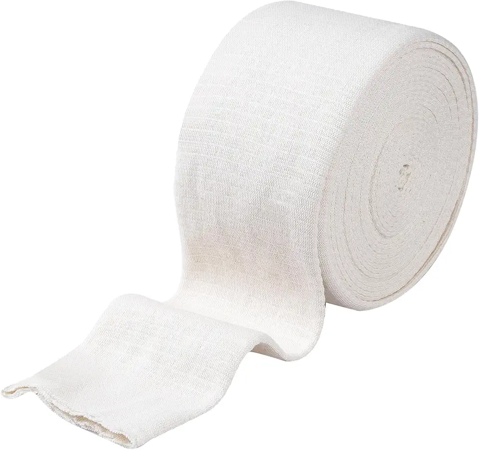 Elasticated Tubular Bandage Cotton Stockinette Tubing Stretch Compression Bandage for Large Arm Knees Legs Support Bandage 2.5” x 5.46 Yard