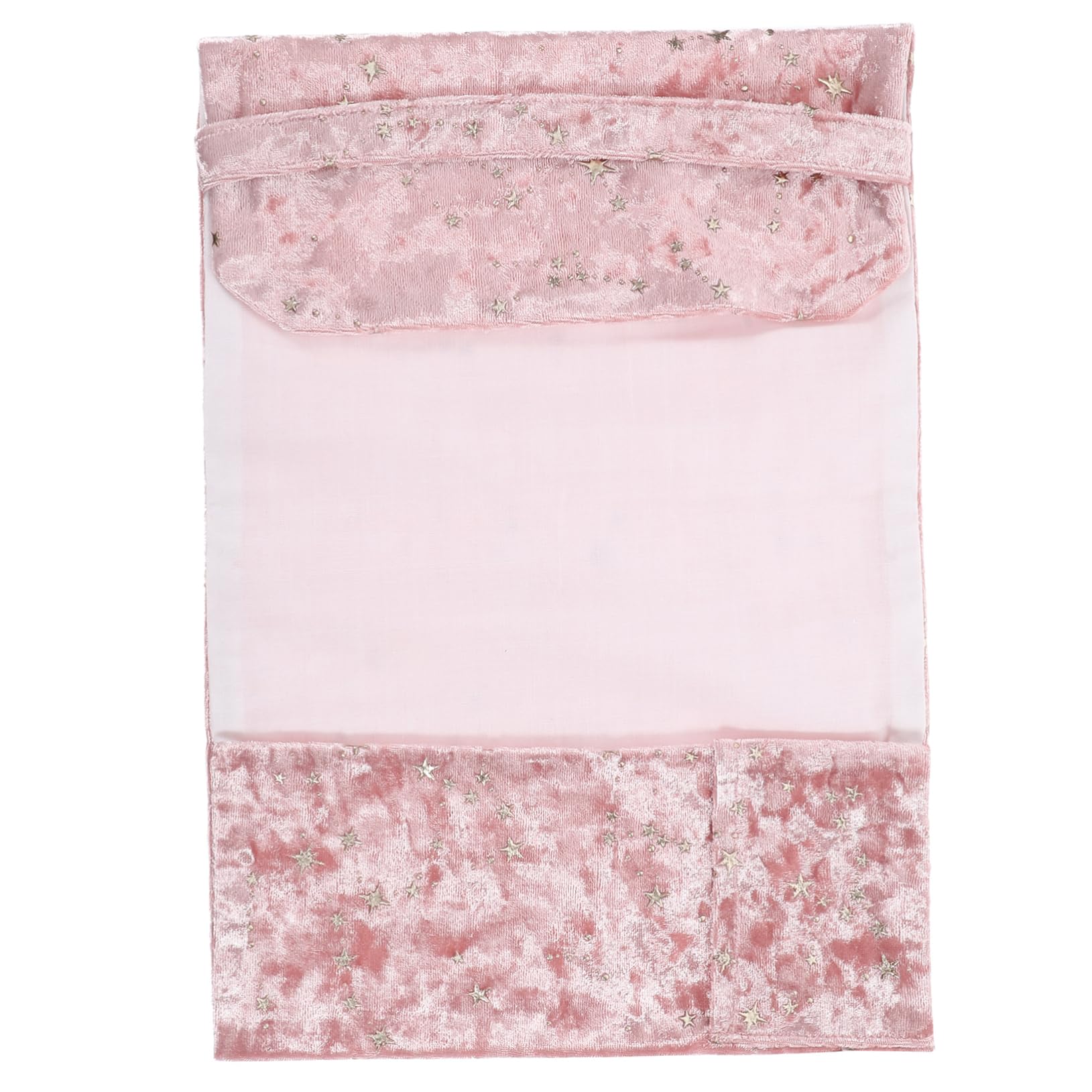 TEHAUX 3 Pezzi arredamento creativo del libro copertura libro resistente copertura libro antipolvere copertine protettive trasparenti per libri Book Protector con cerniera stoffa rosa
