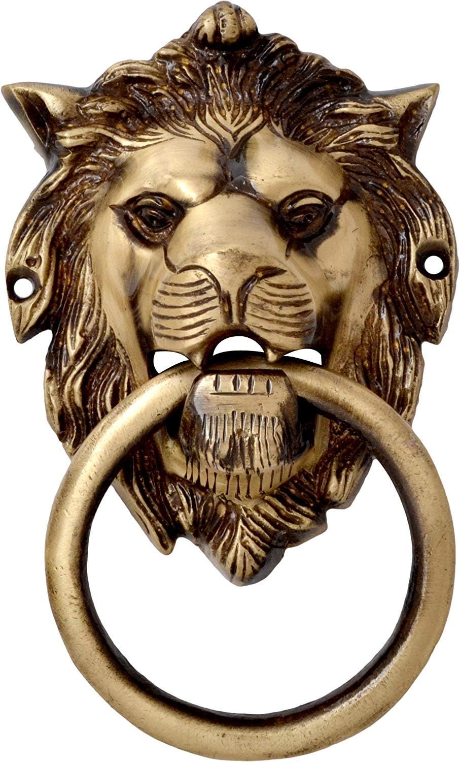 Brass Lion Mouth Door Knocker