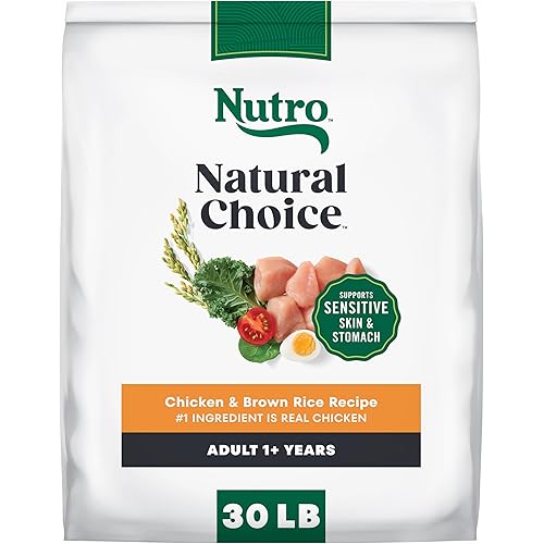 Nutro Natural Choice Chicken & Brown Rice Adult Dry Dog Food Recipe, 30 lb. Bag