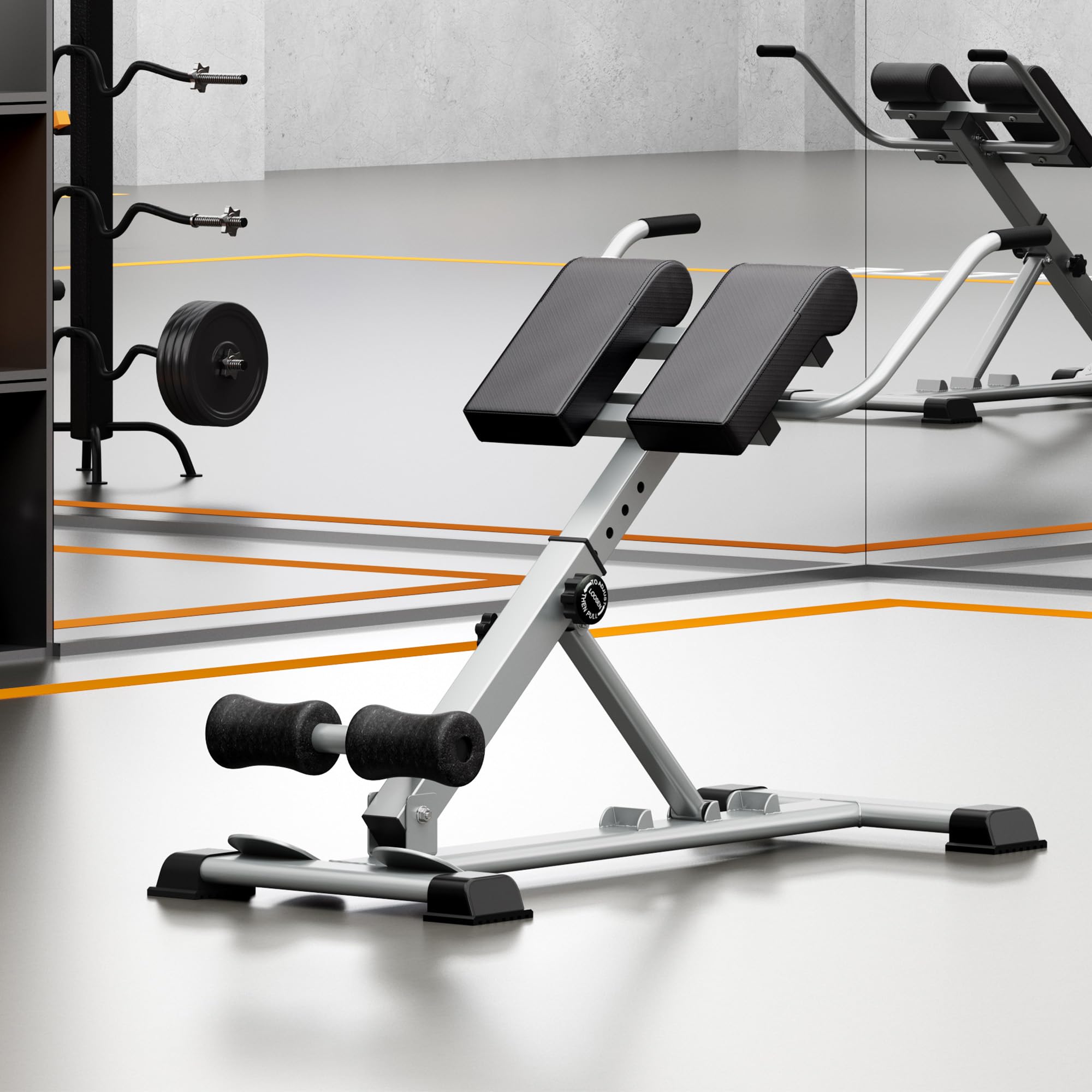 soges Sedia romana Hyperextension Panca Romana Panca Muscolare Regolabile Multifunzionale Attrezzature di Allenamento Estensione Indietro