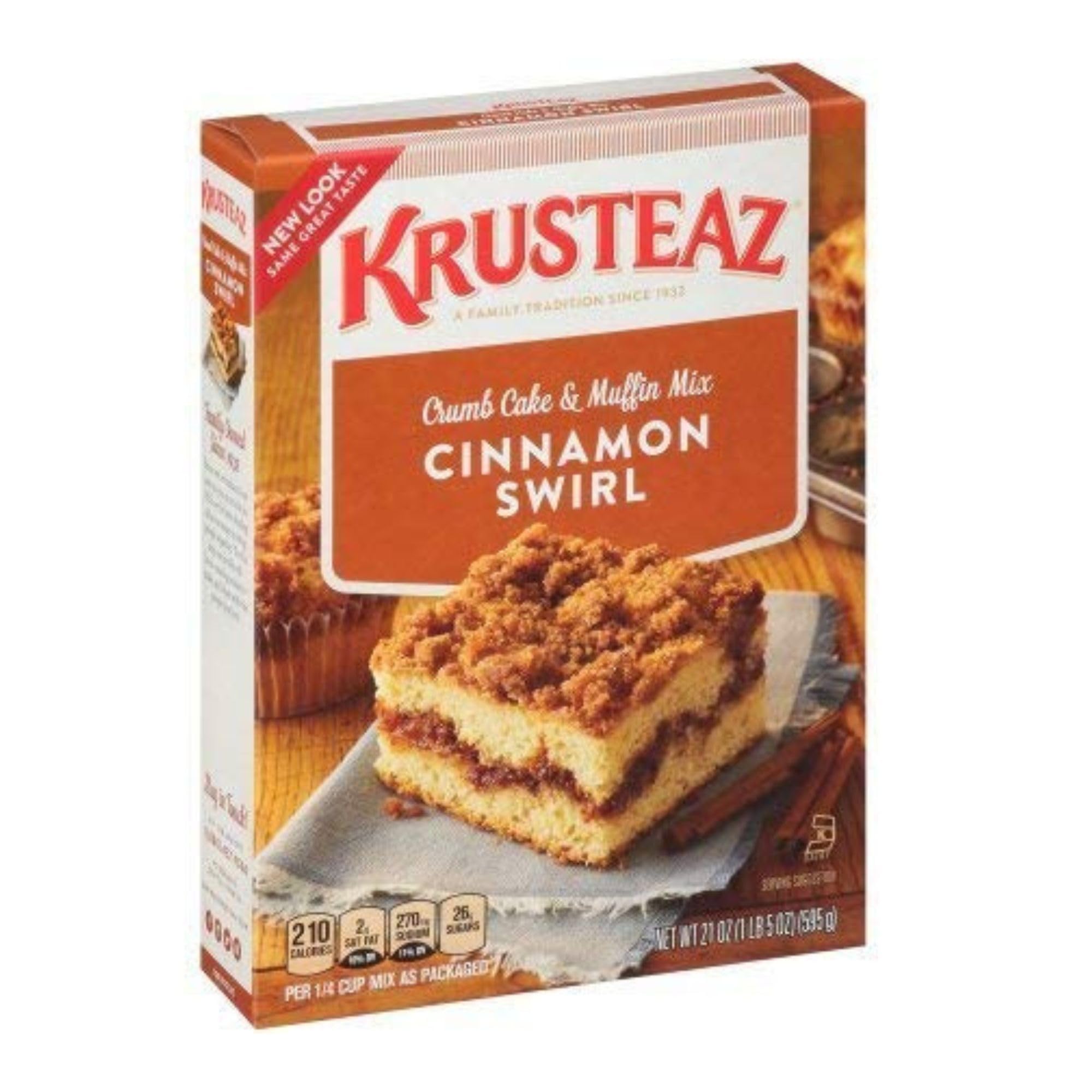 Krusteaz Cinnamon Swirl Crumb Cake & Muffin Mix - Pack of 2 by Krusteaz