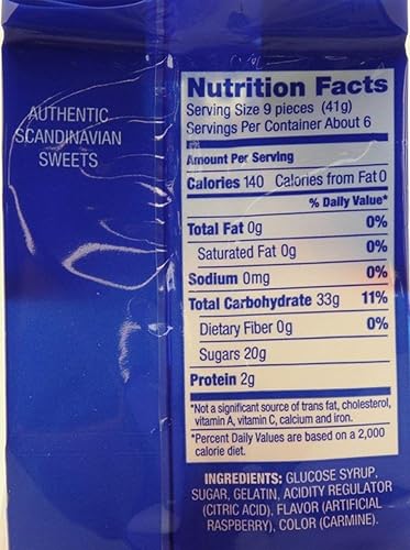 Miniatura 2 de Nordic Sweets Soft Raspberries Gummy Candy - Bolsa de 8 oz (226 g), fabricada en Suecia