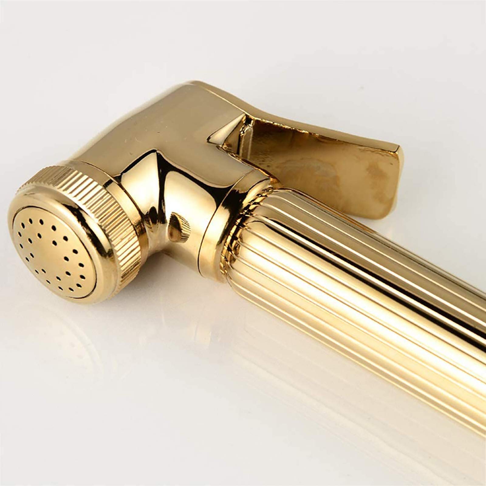 Pulverizador de Bidé, Cabezal de Bidé de Mano Latón Kit de Pulverizador Bidé, Grifos Bidé, Bidé de Duchas con Manguera y Soporte para Higiene Personal,Oro