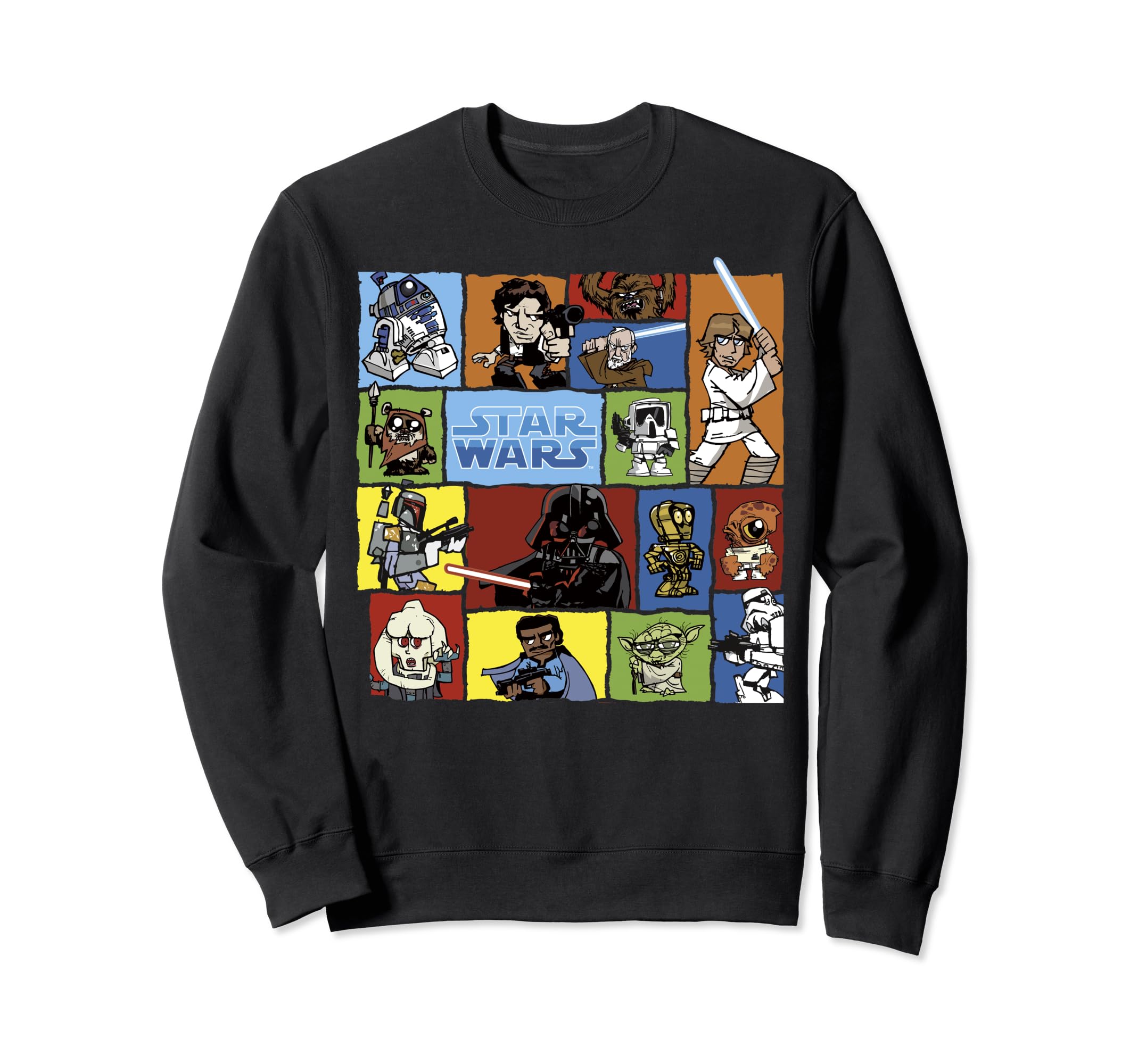 Sweat Star Wars Comic Group Box Up idée cadeau anniversaire original - 2