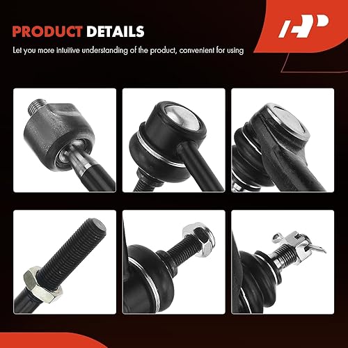 Miniatura 9 de A-Premium Kit de suspensión de 6 piezas de barra estabilizadora interior exterior compatible con Mazda 2 2011-2014 1.5L