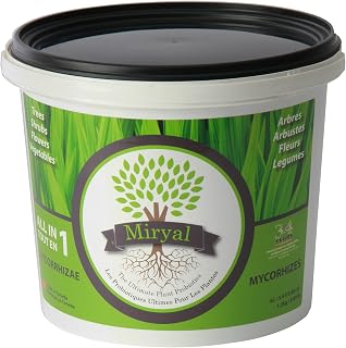 Miryal All in One Mycorrhizae Inoculant with Patented Active Endo & Ecto Living Spores 2.64lbs/42.24 oz Pail