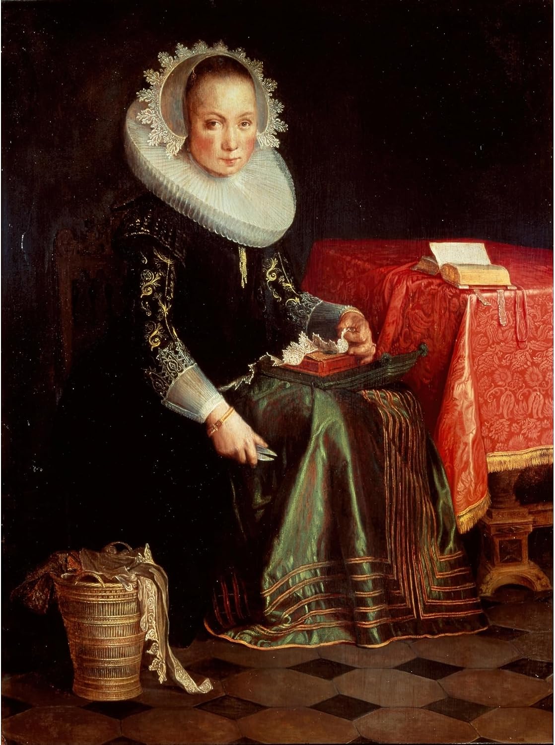 ArtDirect Portrait Of Eva Wtewael (1607-1635) Unframed Art Print Giclee Poster by Joachim Wtewael - Ready for Framing with Customization Sizes 7x10, 10x14, 15x20, 24x32, 36x48 and 45x60 inches