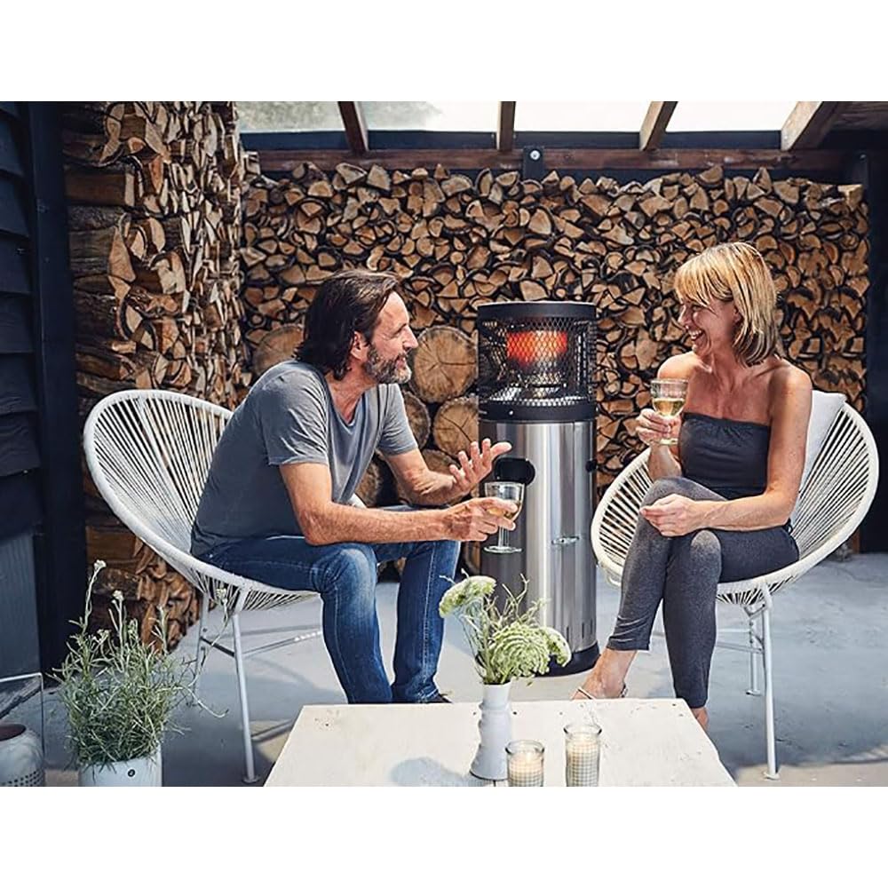 Butsir Estufa de terraza enders polo, 115 cm, 6 kW, Gris, 42x47x83 cm, ETBA0013