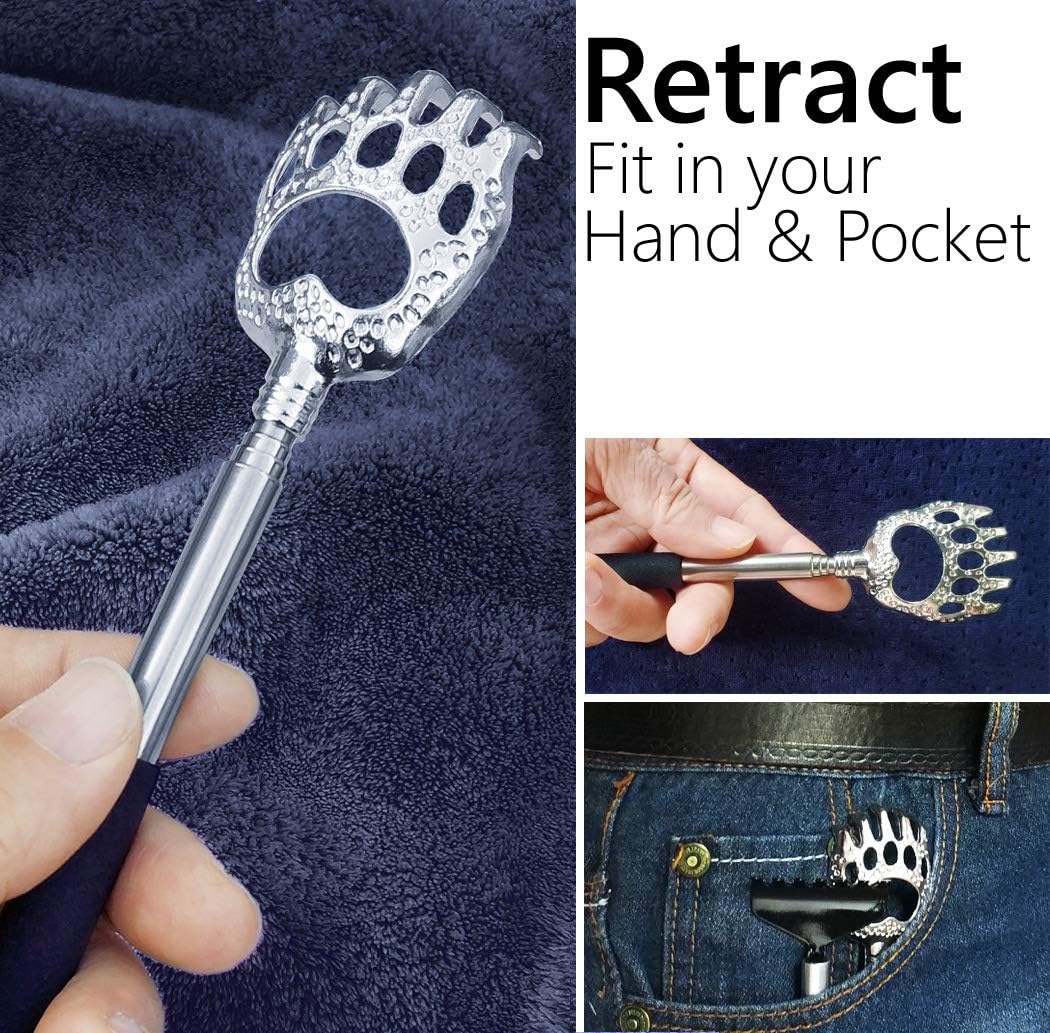 Back Scratcher - Back Scratcher for Men Backscratchers for Adults Back Scratcher for Women, Telescoping Back Scratcher Extendable Back Scratcher Retractable Backscratcher for Eliminating Back Itching