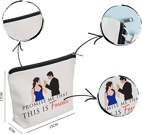 Miniatura 2 de WZJHCL El vampiro bolsa de maquillaje bolsa Damon y Elena Kit de supervivencia TVD cita cosmética bolsa Delena bolsa de almacenamiento bolsa,