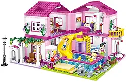 Blocos de Construção Conjunto Vila de Verão - 1018 Peças, Compatível com Blocos de Construção Padrão, Um Presente Adequado para Adultos e Crianças