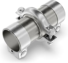 Universal PSA Reparatur Verbindungsset Schalldämpfer Auspuffrohr Flansch mit Schellen und Dichtmittel für alle PKW und LKW ohne Schweissen ~~INNENDURCHMESSER Ø45mm ~~