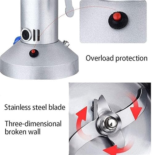 Miniatura 2 de Molino eléctrico de grano molino de grano molino eléctrico de grano molino superfino para hierbasespeciasnuecescereales 30s molienda rápida