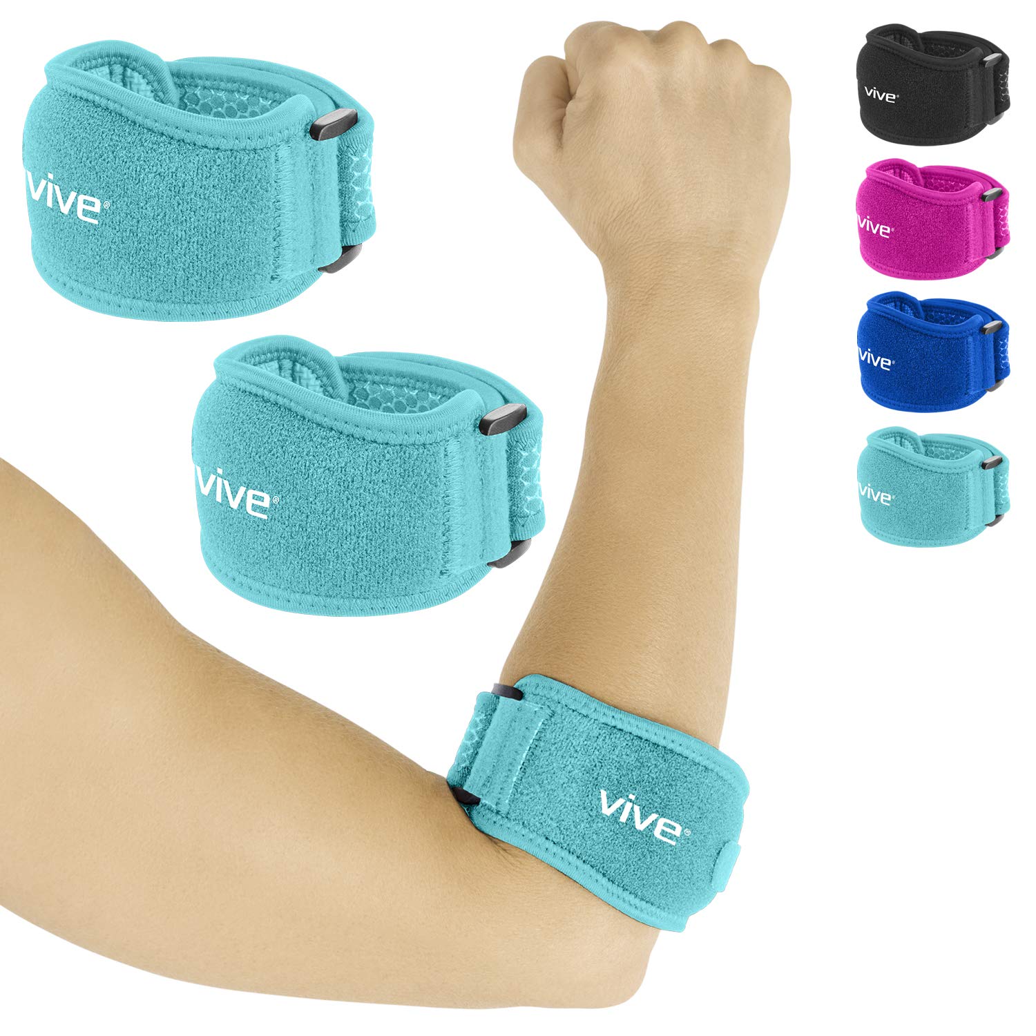Buy Vive Tennis Elbow Brace (Pair) Rheumatoid Strap For Bursitis