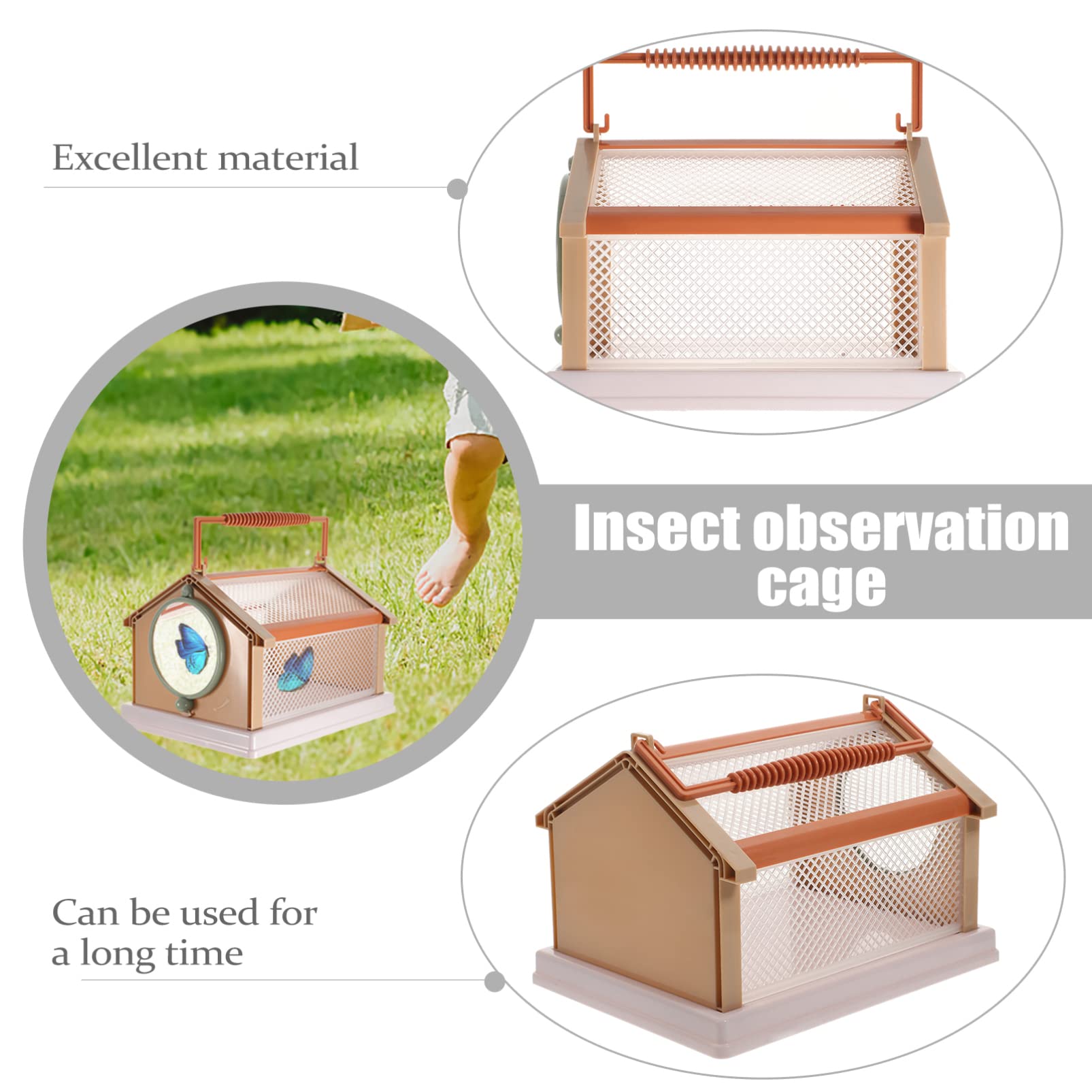 Toyvian Catcher Critter Barn Habitat Cage Netting Outdoor Play Nature Exploration Toys for Indoor Outdoor Collecting