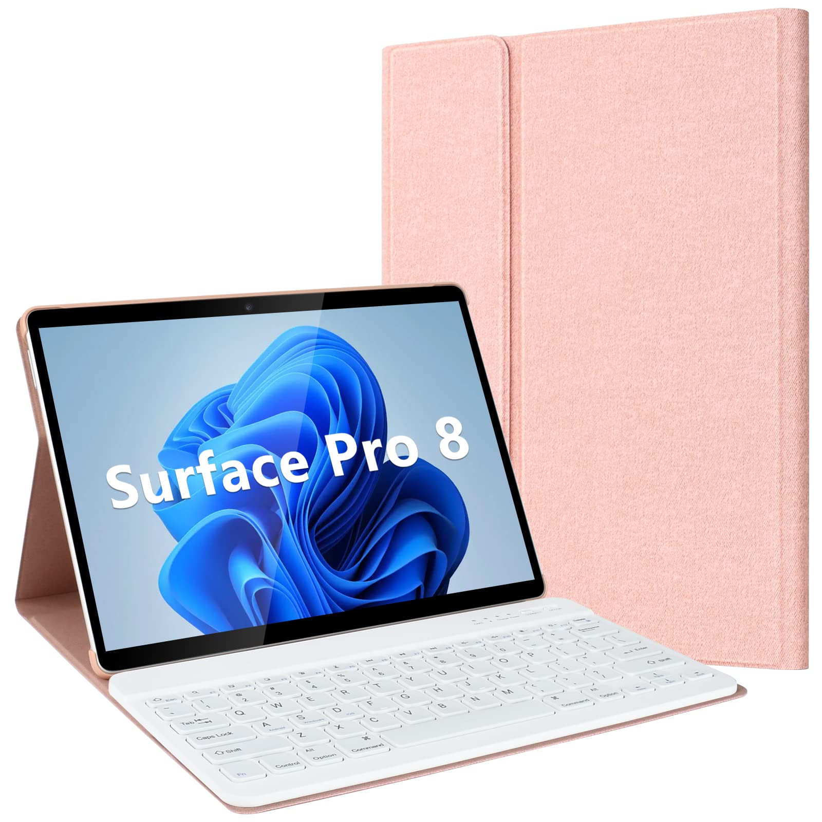 COOKeyboard Case for Microsoft Surface Pro 8(2021 Release) 13 Inch, Wireless Detachable Keyboard, Multi-Angle Slim Lightweight Protective Cover