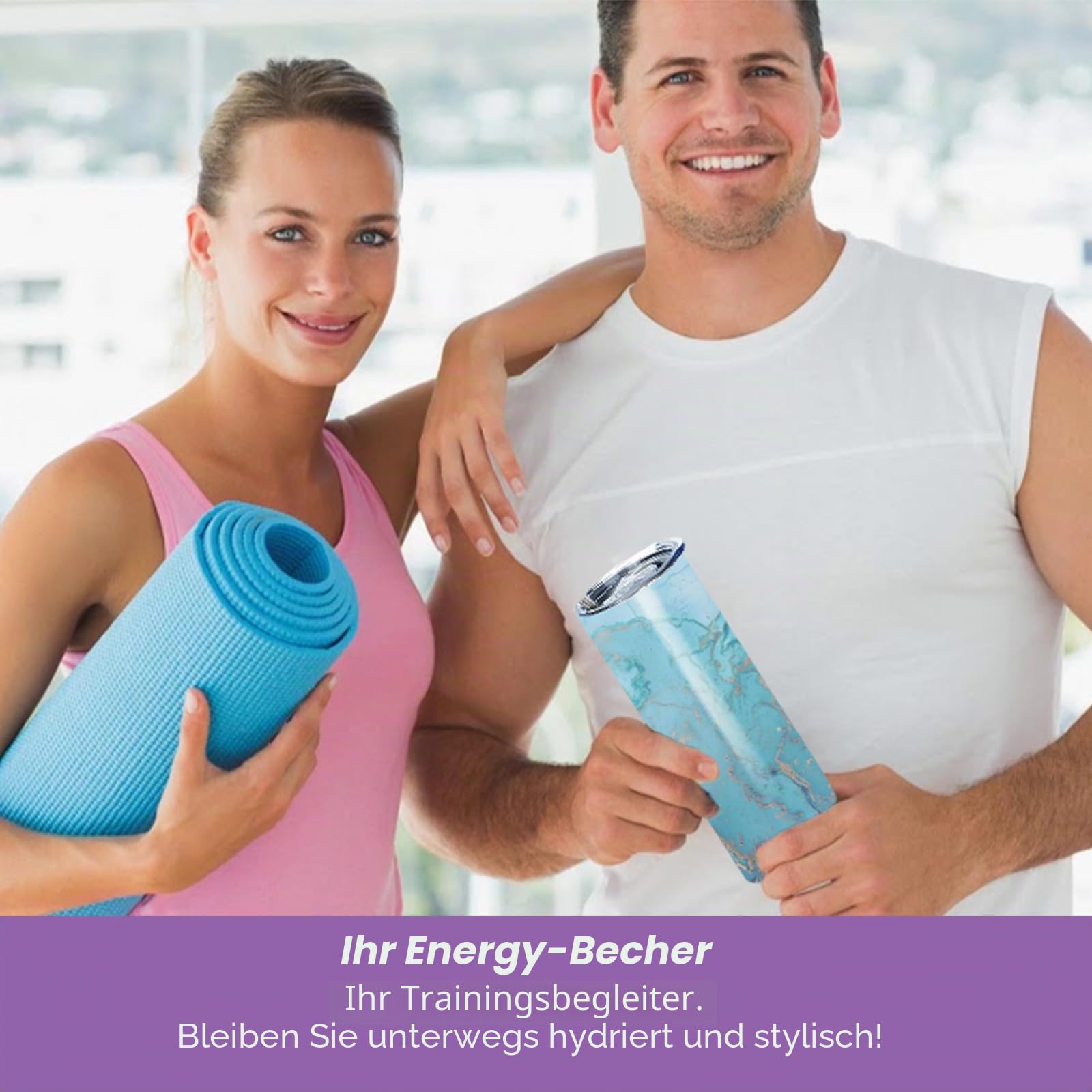 24 Stück Sublimation Rohlinge 20 oz Trinkhalm für Tassen, White Straight Bulk Edelstahl Tumbler, Sublimationsbecher für Wärmeübertragung, mit Deckel und Stroh, Schrumpffolie, einzeln verpackt