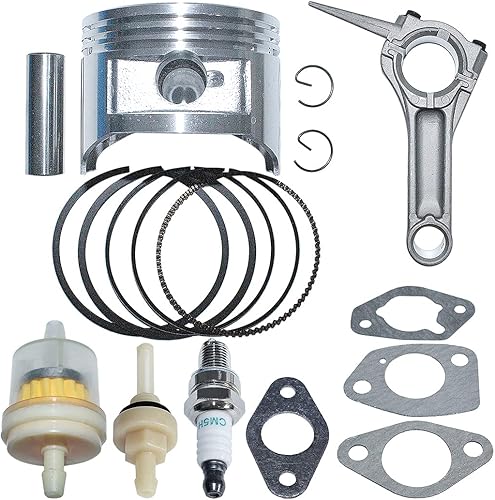 AUMEL Biela 3.465 in Pistón Kit con Junta Bujía Filtro de Combustible Junta Junta para Honda GX390 188F 13HP Reemplazar 13101-ZF6-W00 Generador